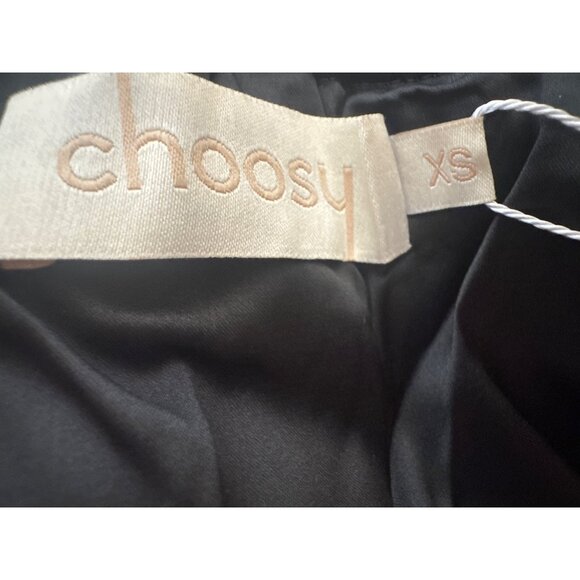 NWT Choosy Small Off-Shoulder Ruffle Crop Top Polyester Spandex Blend - Picture 10 of 13